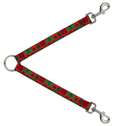 Dog Leash Splitter - Christmas Holiday Gifts Packaged Red/Greens Dog Leash Splitters Buckle-Down