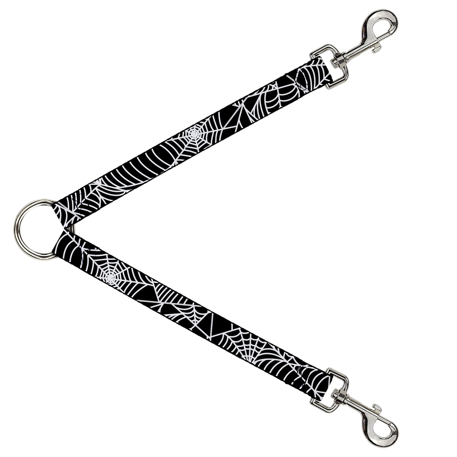 Dog Leash Splitter - Spider Webs Black/White Dog Leash Splitters Buckle-Down