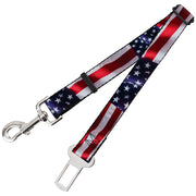 Dog Safety Seatbelt for Cars - American Flag Vivid Close-Up Dog Safety Seatbelts for Cars Buckle-Down   