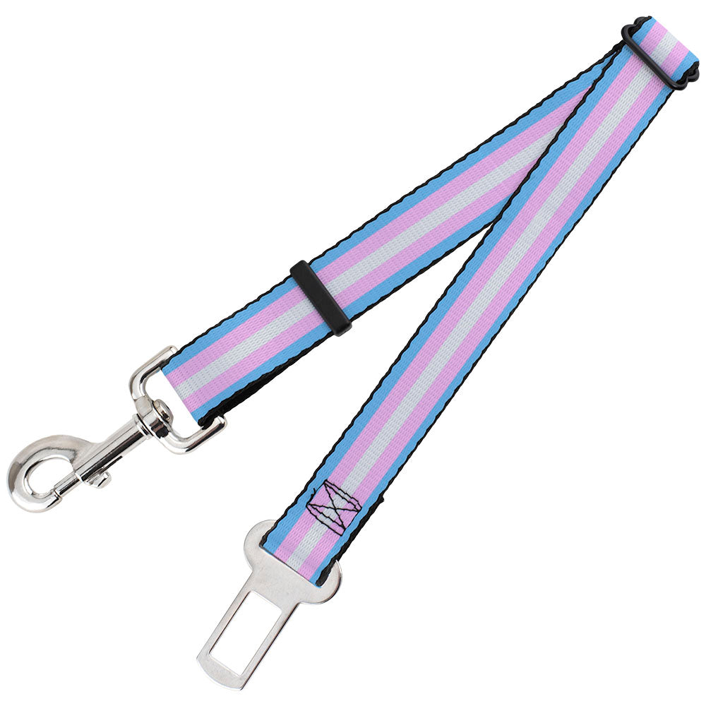 Dog Safety Seatbelt for Cars - Flag Transgender Baby Blue/Baby Pink/White Dog Safety Seatbelts for Cars Buckle-Down   
