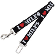 Dog Safety Seatbelt for Cars - I "HEART" MILFS Black/White/Red Dog Safety Seatbelts for Cars Buckle-Down   