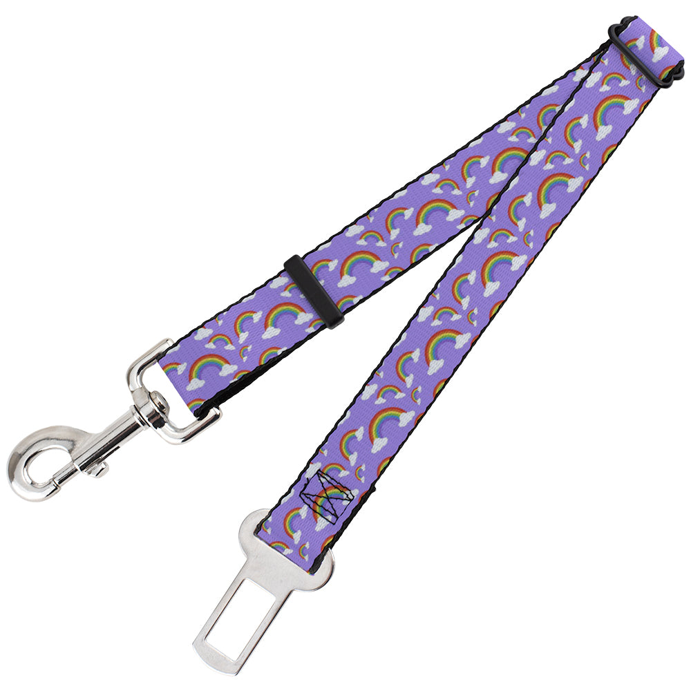Dog Safety Seatbelt for Cars - Rainbows Scattered Lavender Dog Safety Seatbelts for Cars Buckle-Down   
