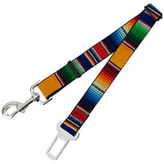 Dog Safety Seatbelt for Cars - Zarape2 Vertical Multi Color Stripe Dog Safety Seatbelts for Cars Buckle-Down   