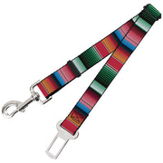 Dog Safety Seatbelt for Cars - Zarape5 Vertical Multi Color Stripe Dog Safety Seatbelts for Cars Buckle-Down   