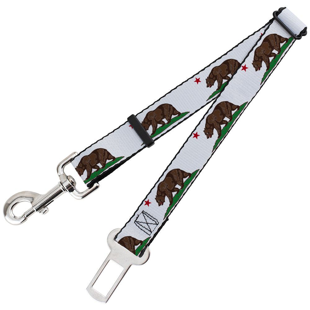 Dog Safety Seatbelt for Cars - Cali Bear White Dog Safety Seatbelts for Cars Buckle-Down   