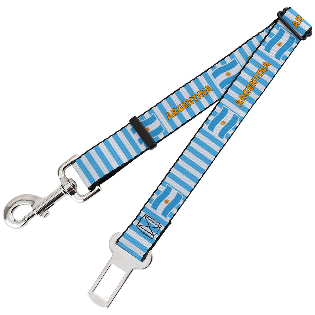 Dog Safety Seatbelt for Cars - Global Soccer Cup Series Argentina Spirit Flag Dog Safety Seatbelts for Cars Buckle-Down
