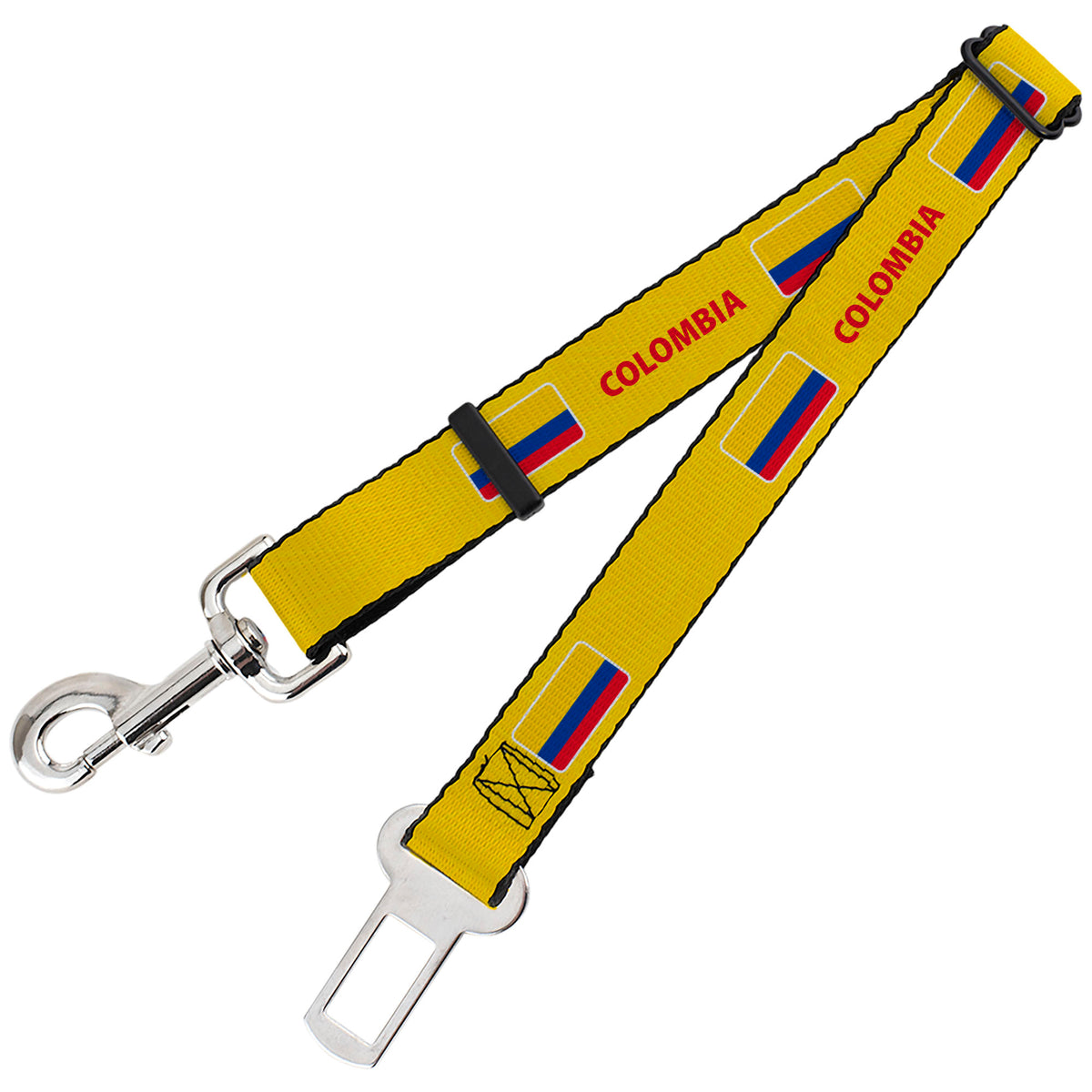 Dog Safety Seatbelt for Cars - Global Soccer Cup Series Colombia Spirit Flag Dog Safety Seatbelts for Cars Buckle-Down