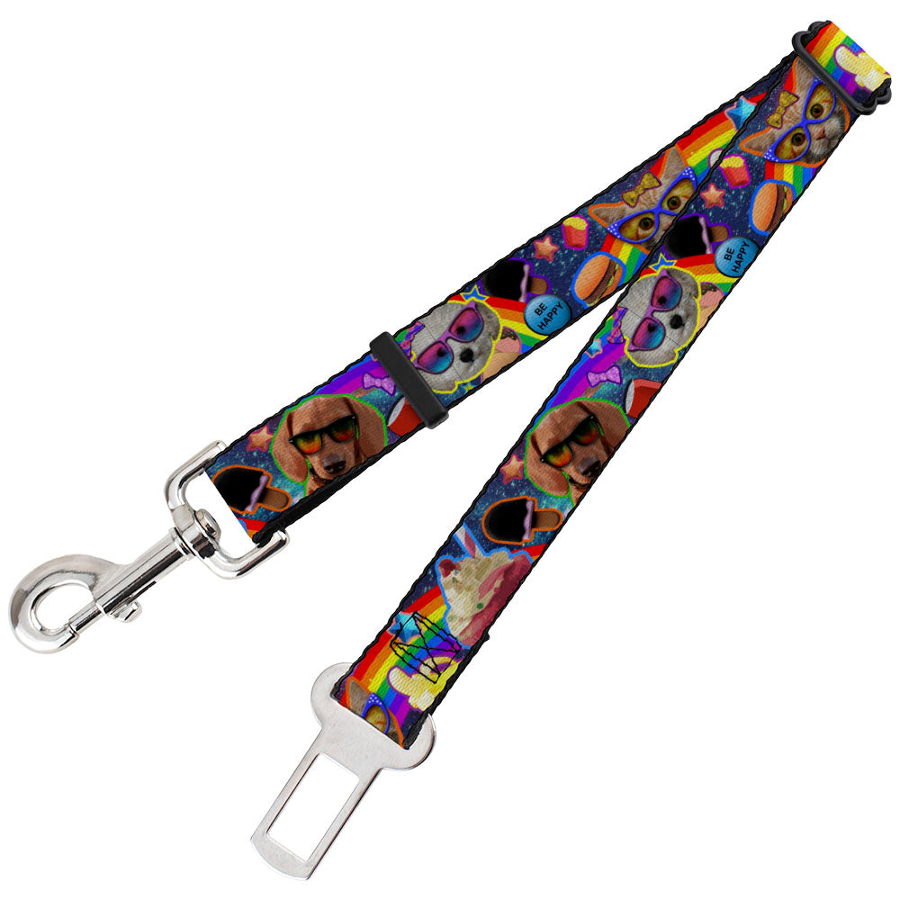 Dog Safety Seatbelt for Cars - Pets & Snacks Rainbow Collage Dog Safety Seatbelts for Cars Buckle-Down   