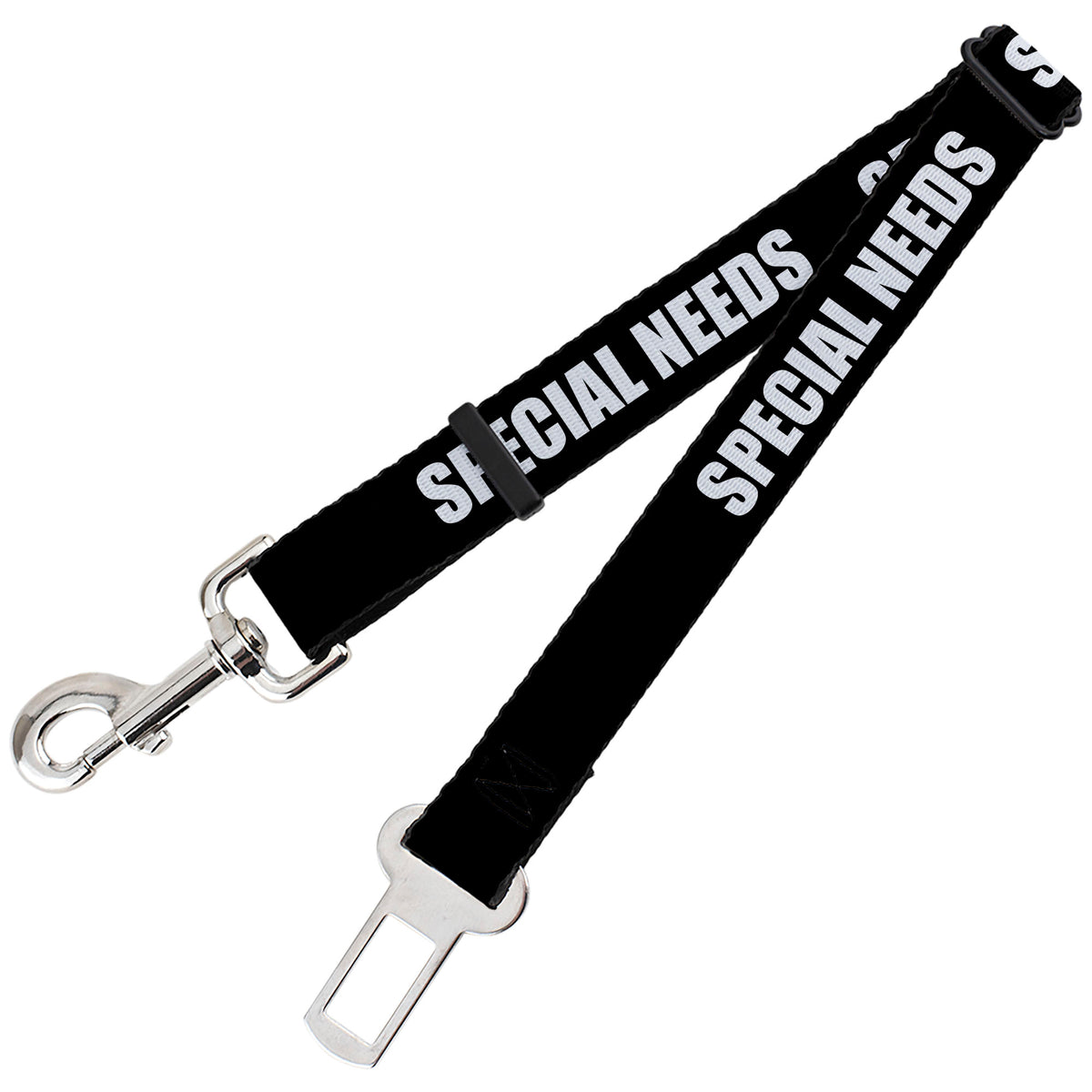 Dog Safety Seatbelt for Cars - Pet Quote SPECIAL NEEDS Black/White Dog Safety Seatbelts for Cars Buckle-Down