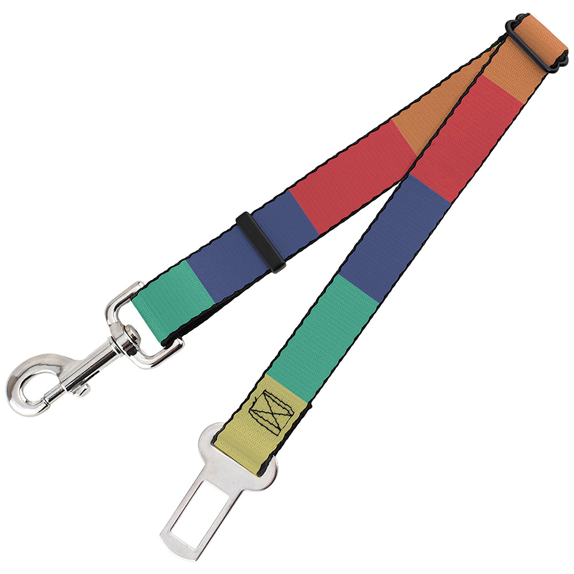 Dog Safety Seatbelt for Cars - Summer Essentials Color Block 3 Dog Safety Seatbelts for Cars Buckle-Down   