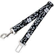 Dog Safety Seatbelt for Cars - Spooky Eyes Scattered Black/Gray/White Dog Safety Seatbelts for Cars Buckle-Down