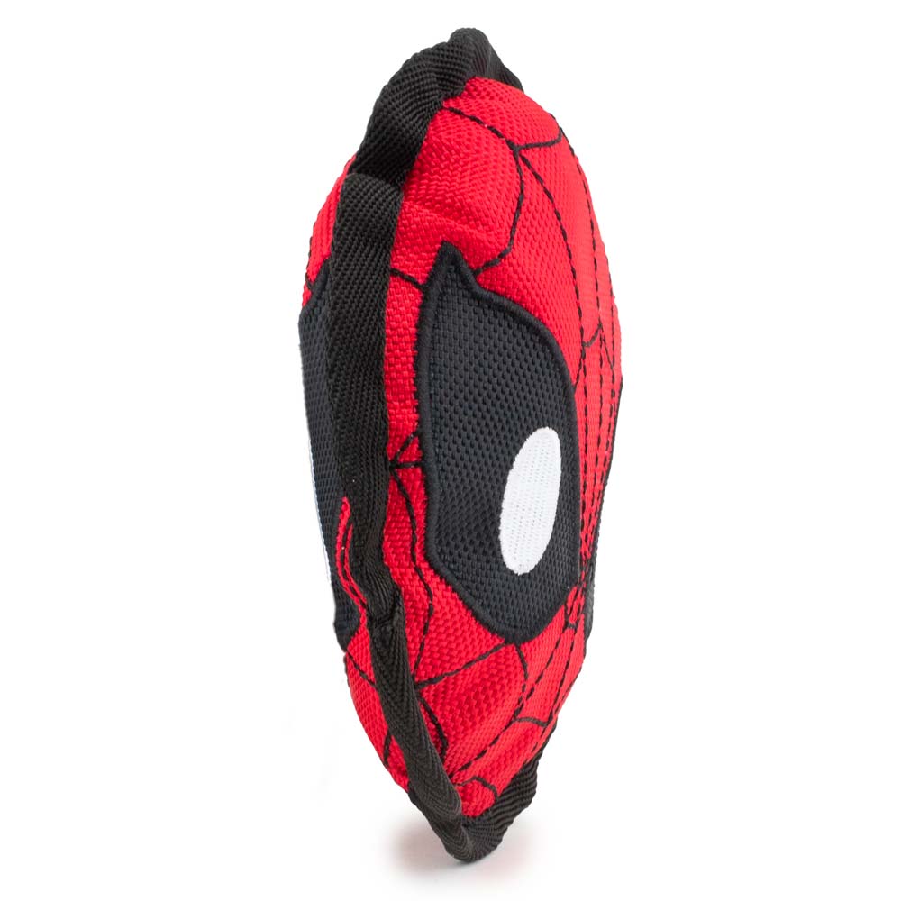 Dog Toy Ballistic Squeaker - Spider-Man Face Red Black White Dog Toy Ballistic Squeaker Marvel Comics