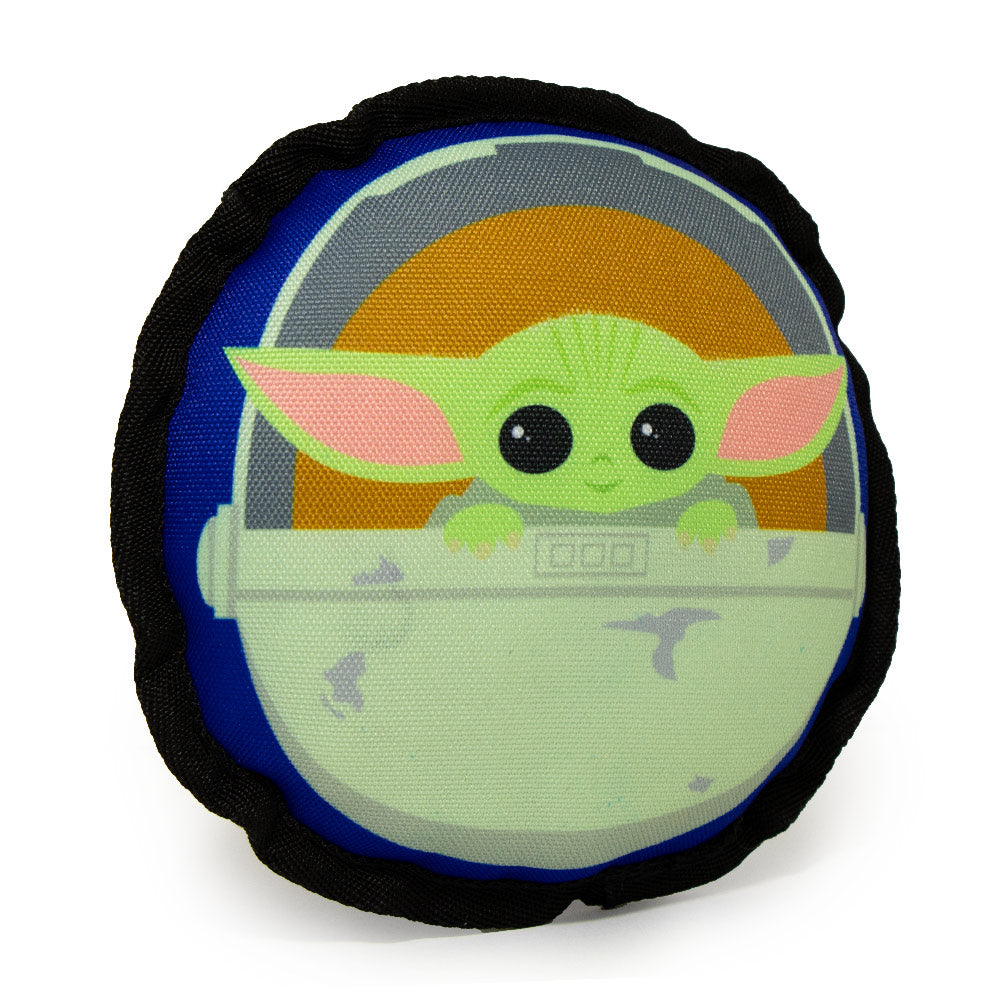 Dog Toy Ballistic Squeaker - Round Star Wars The Child Chibi Carriage Pod Pose Blue Dog Toy Ballistic Squeaker Star Wars