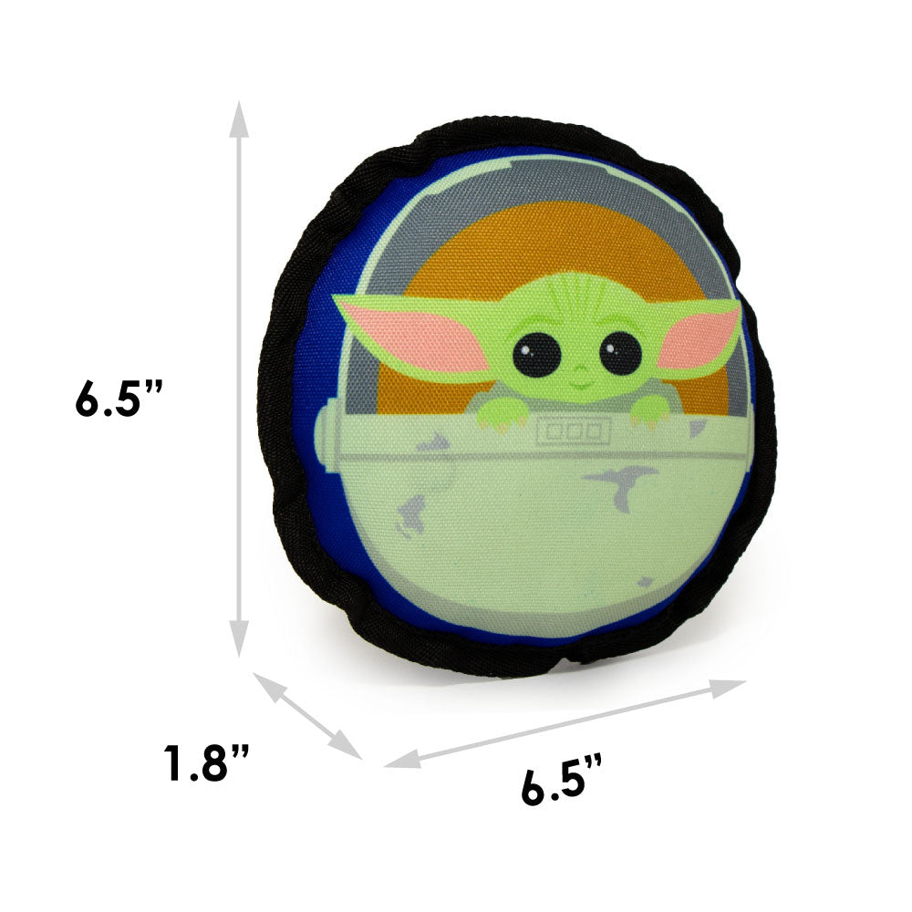 Dog Toy Ballistic Squeaker - Round Star Wars The Child Chibi Carriage Pod Pose Blue Dog Toy Ballistic Squeaker Star Wars