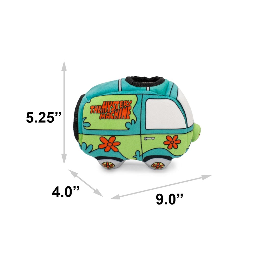Dog Toy Hide and Seek Toy - Scooby-Doo The Mystery Machine Van with Scooby-Doo, Thelma and Shaggy Standing Plush Dog Toy Hide and Seek Hanna Barbera