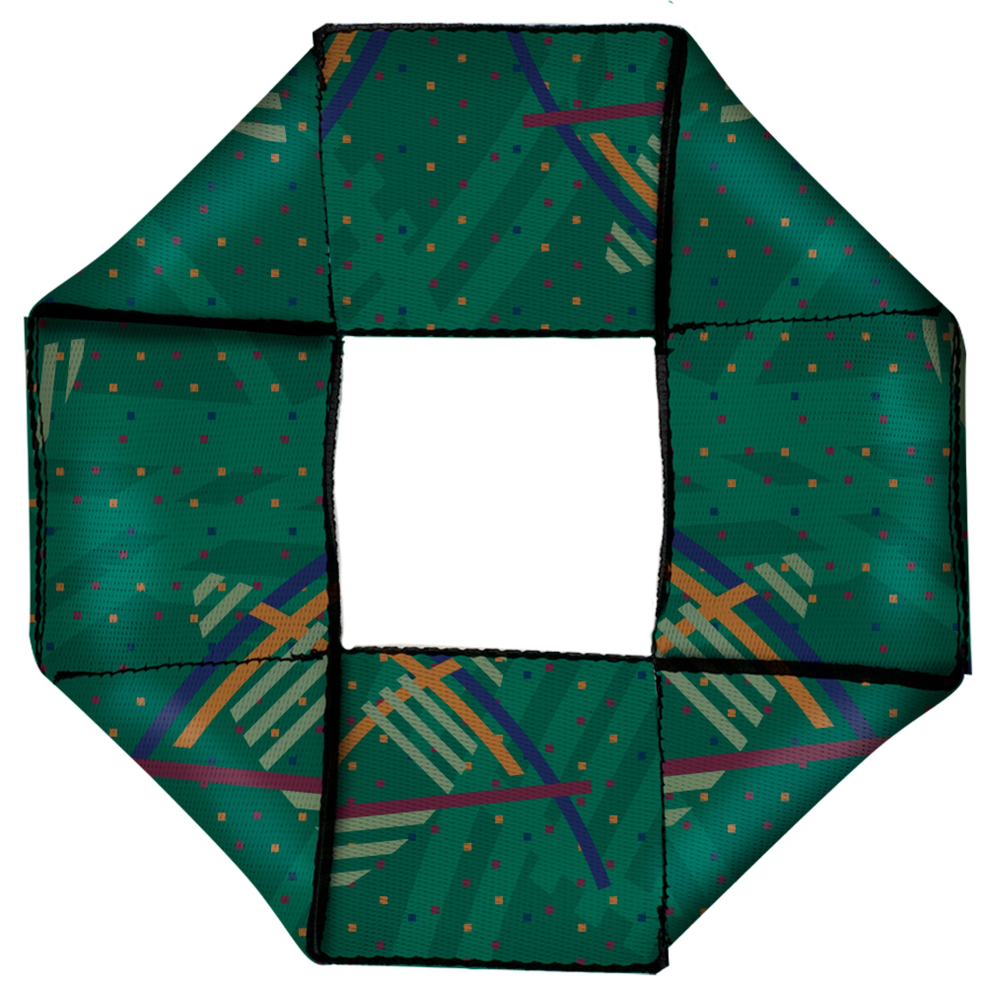 Dog Toy Squeaky Octagon Flyer - PDX Airport Carpet New Dog Toy Squeaky Octagon Flyer Buckle-Down   