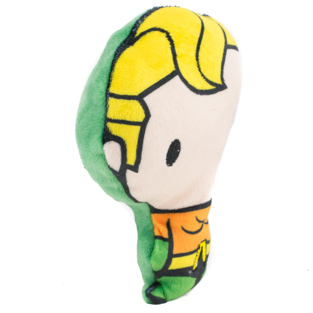 Dog Toy Plush - Chibi Aquaman Standing Pose Dog Toy Squeaky Plush DC Comics
