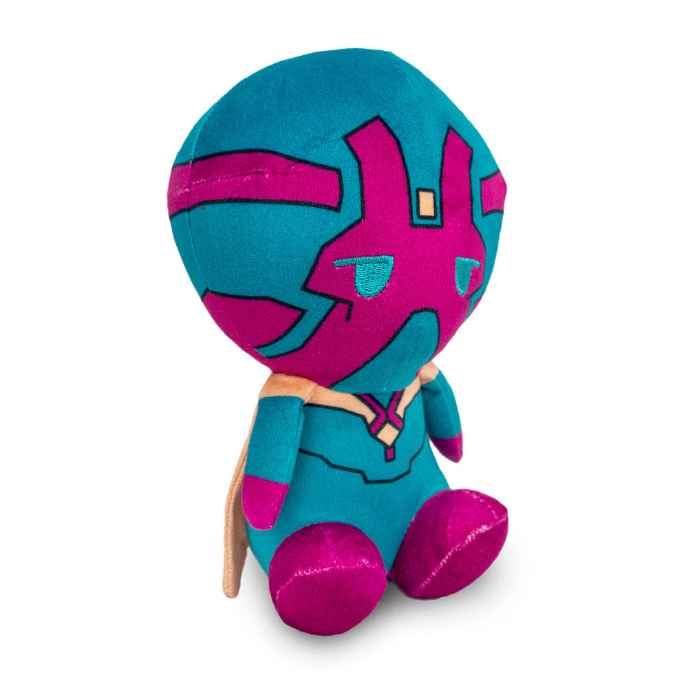 Dog Toy Squeaker Plush - Avengers Kawaii Vision Full Body Sitting Pose Dog Toy Squeaky Plush Marvel Comics