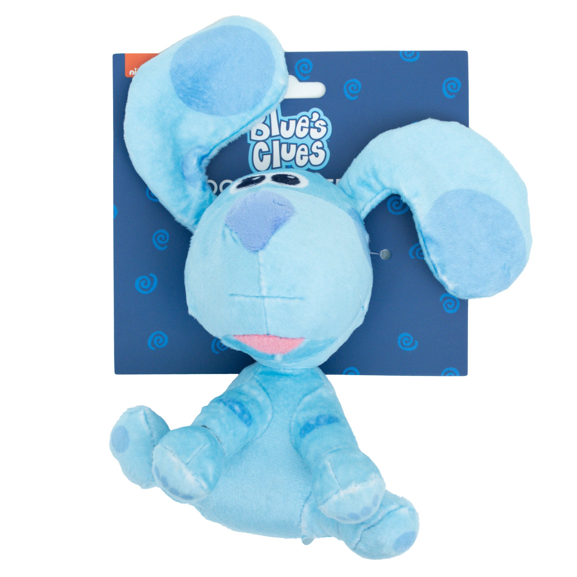 Dog Toy Squeaker Plush - Blue's Clues Blue Full Body Sitting Pose Dog Toy Squeaky Plush Nickelodeon