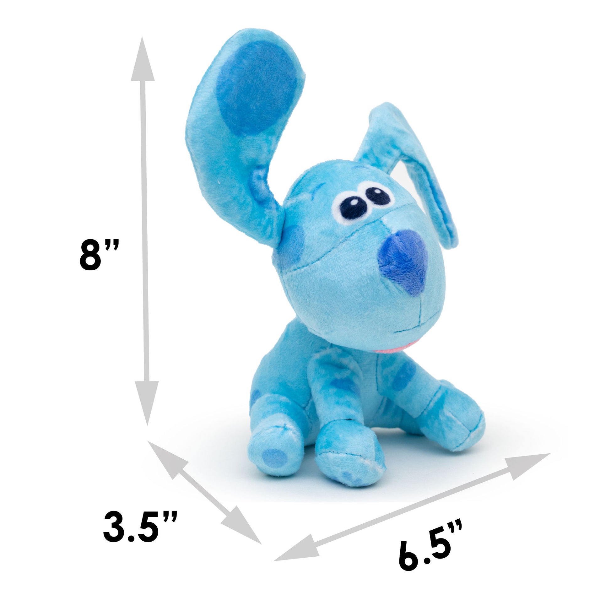 Dog Toy Squeaker Plush - Blue's Clues Blue Full Body Sitting Pose Dog Toy Squeaky Plush Nickelodeon