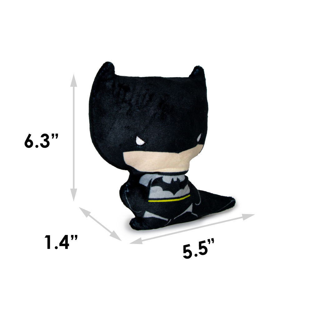 Dog Toy Plush - Chibi Batman Standing Pose Dog Toy Squeaky Plush DC Comics