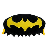 Dog Toy Squeaker Plush - DC Legion of Super-Pets Batman Dog Ace the Bat Hound Bat Logo with Cape Black Yellow Dog Toy Squeaky Plush DC Comics