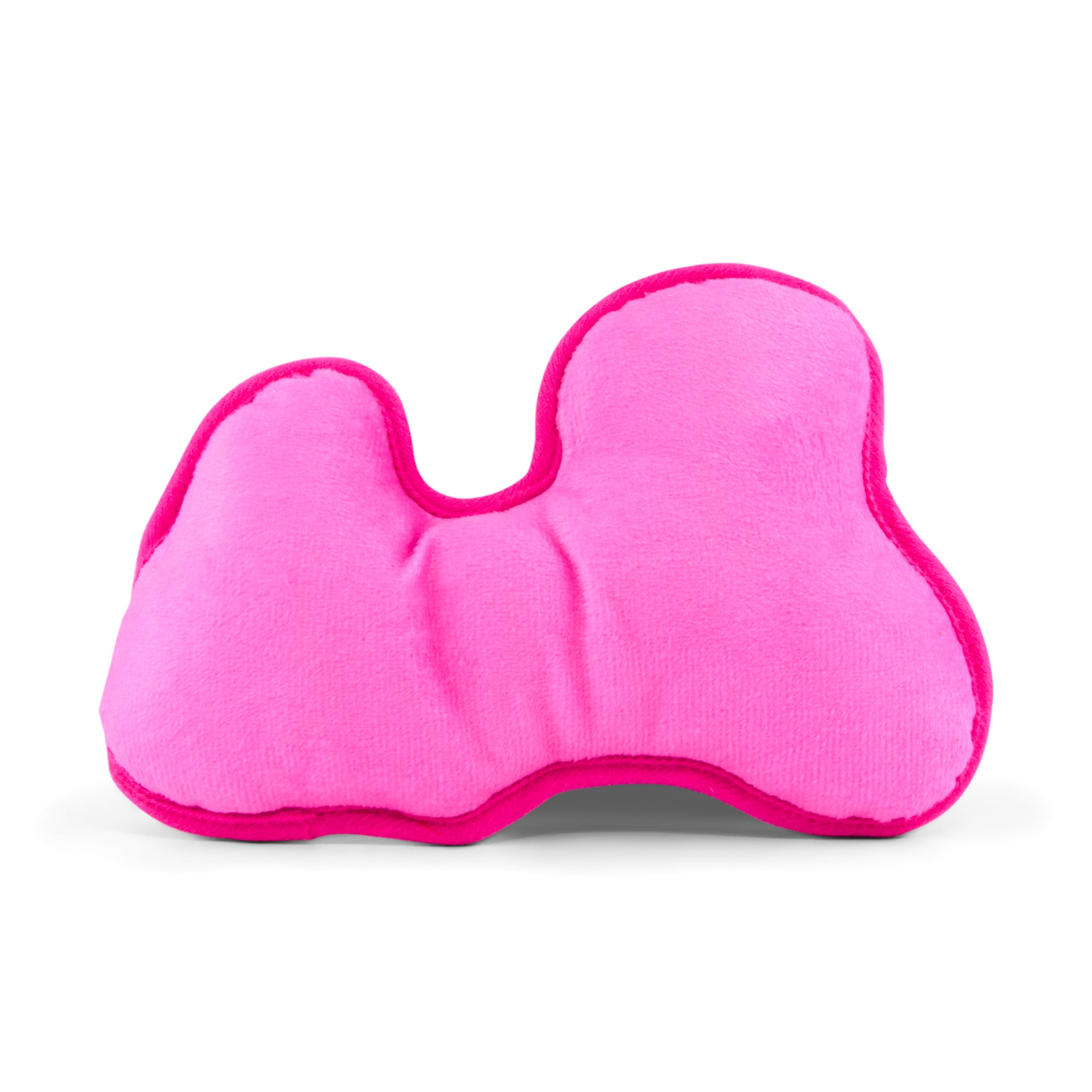 Dog Toy Squeaker Plush - Barbie Autograph Script Pink/White Dog Toy Squeaky Plush Barbie