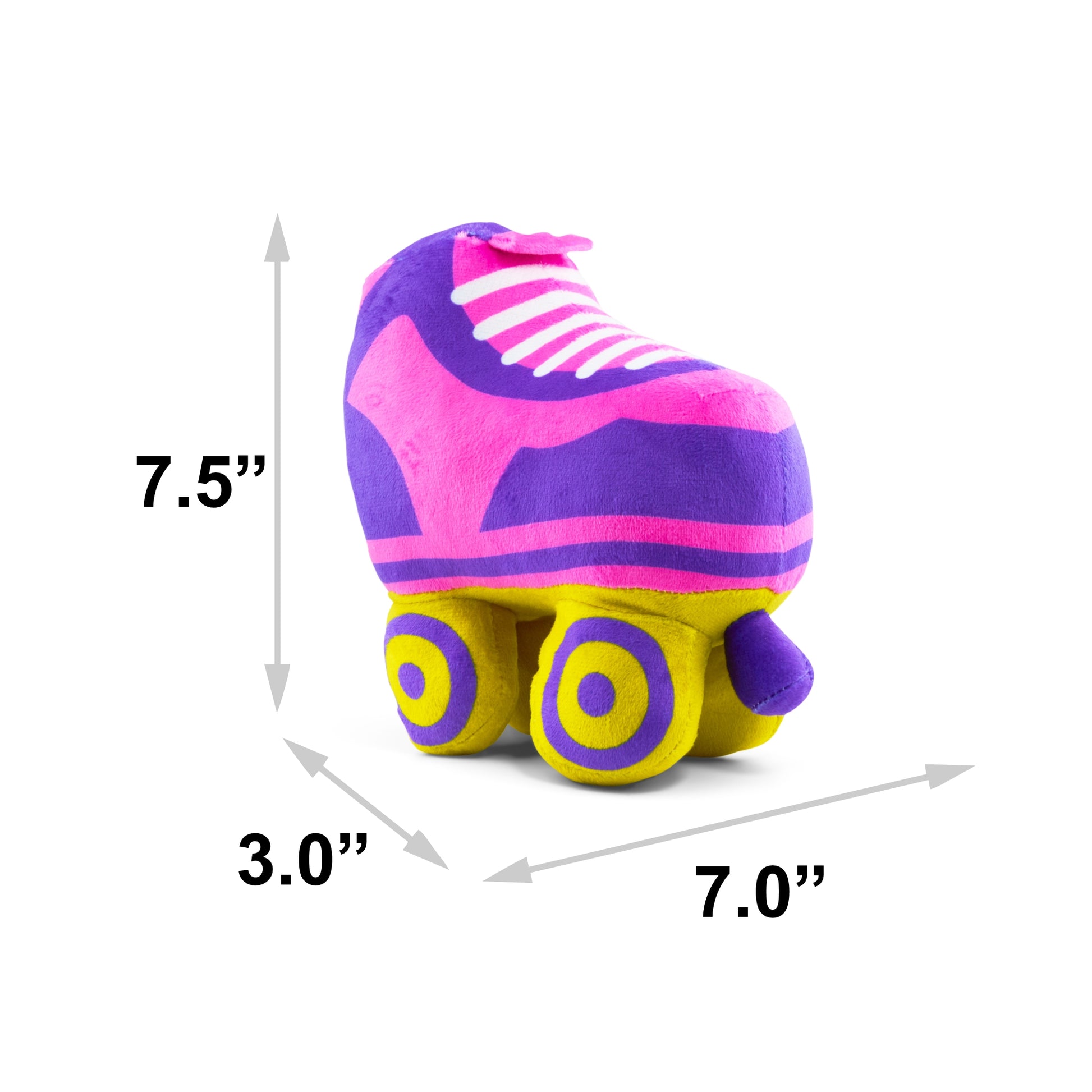 Dog Toy Squeaker Plush - Barbie Roller Skate Replica Pink/Blue Dog Toy Squeaky Plush Barbie