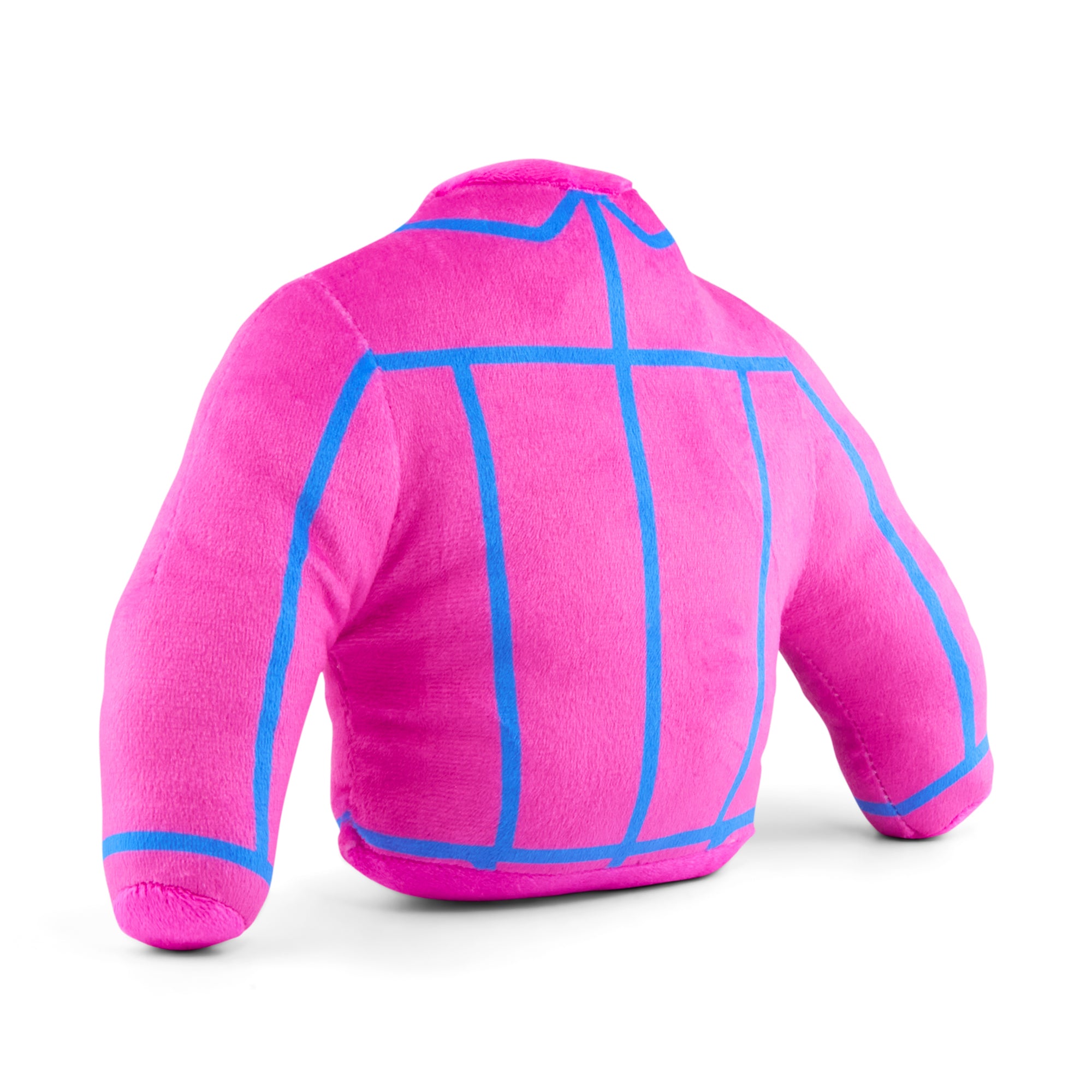 Dog Toy Squeaker Plush - Barbie Jacket Replica Pink/Blue Dog Toy Squeaky Plush Barbie