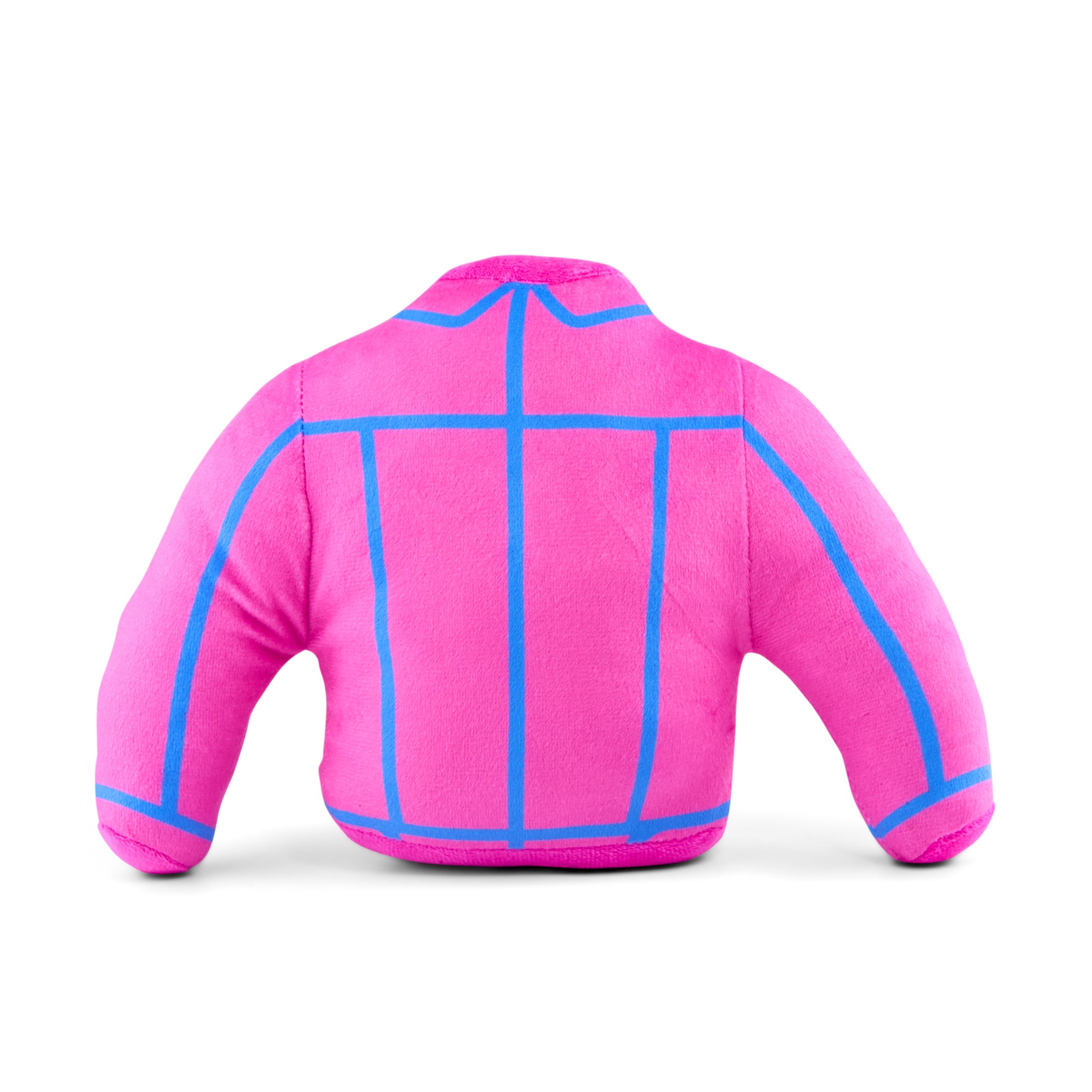 Dog Toy Squeaker Plush - Barbie Jacket Replica Pink/Blue Dog Toy Squeaky Plush Barbie