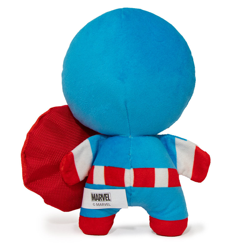 Dog Toy Squeaky Plush - Kawaii Captain America Standing Pose Dog Toy Squeaky Plush Marvel Comics