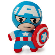 Dog Toy Squeaky Plush - Kawaii Captain America Standing Pose Dog Toy Squeaky Plush Marvel Comics