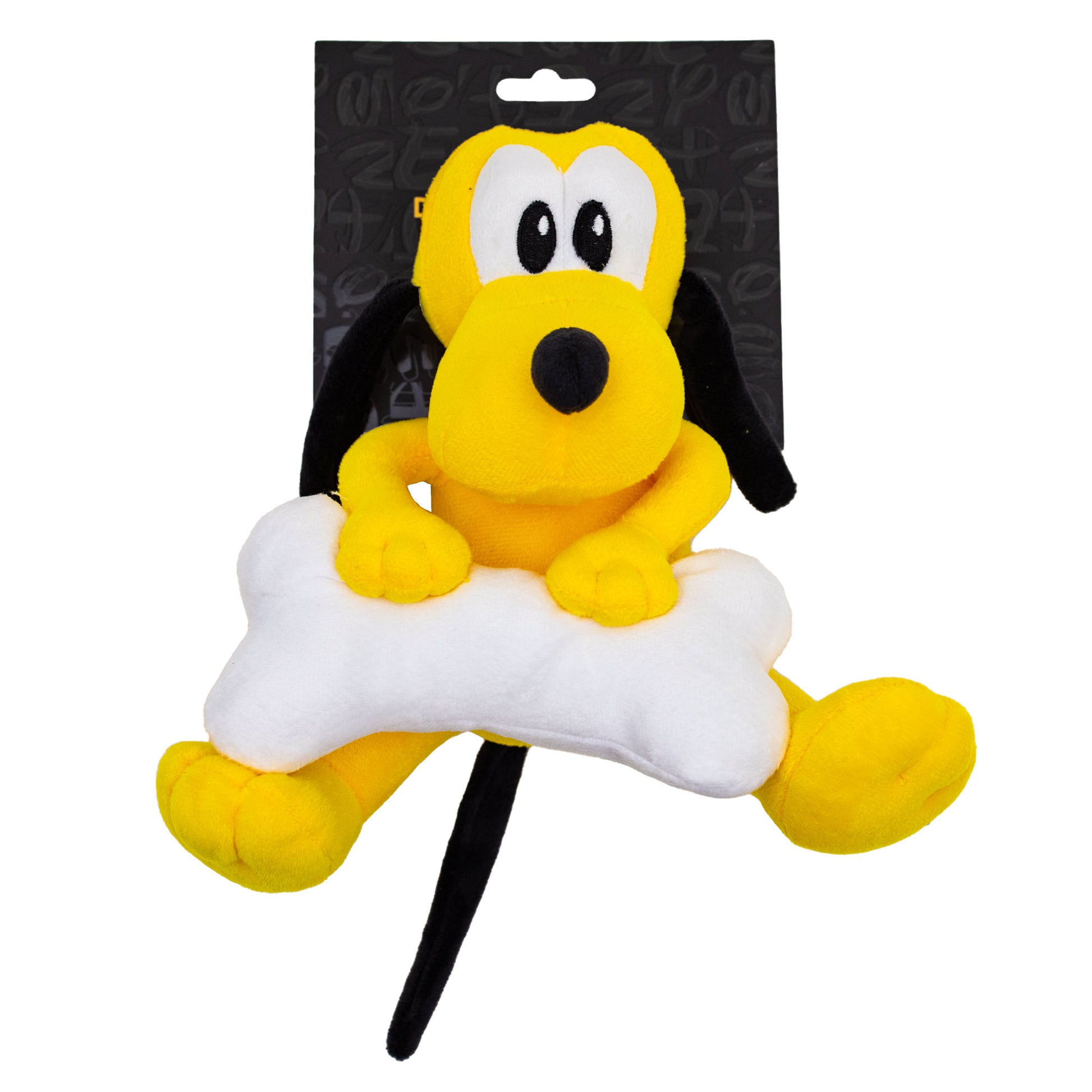 Dog Toy Squeaker Plush - Disney Pluto with Bone Sitting Pose Dog Toy Squeaky Plush Disney