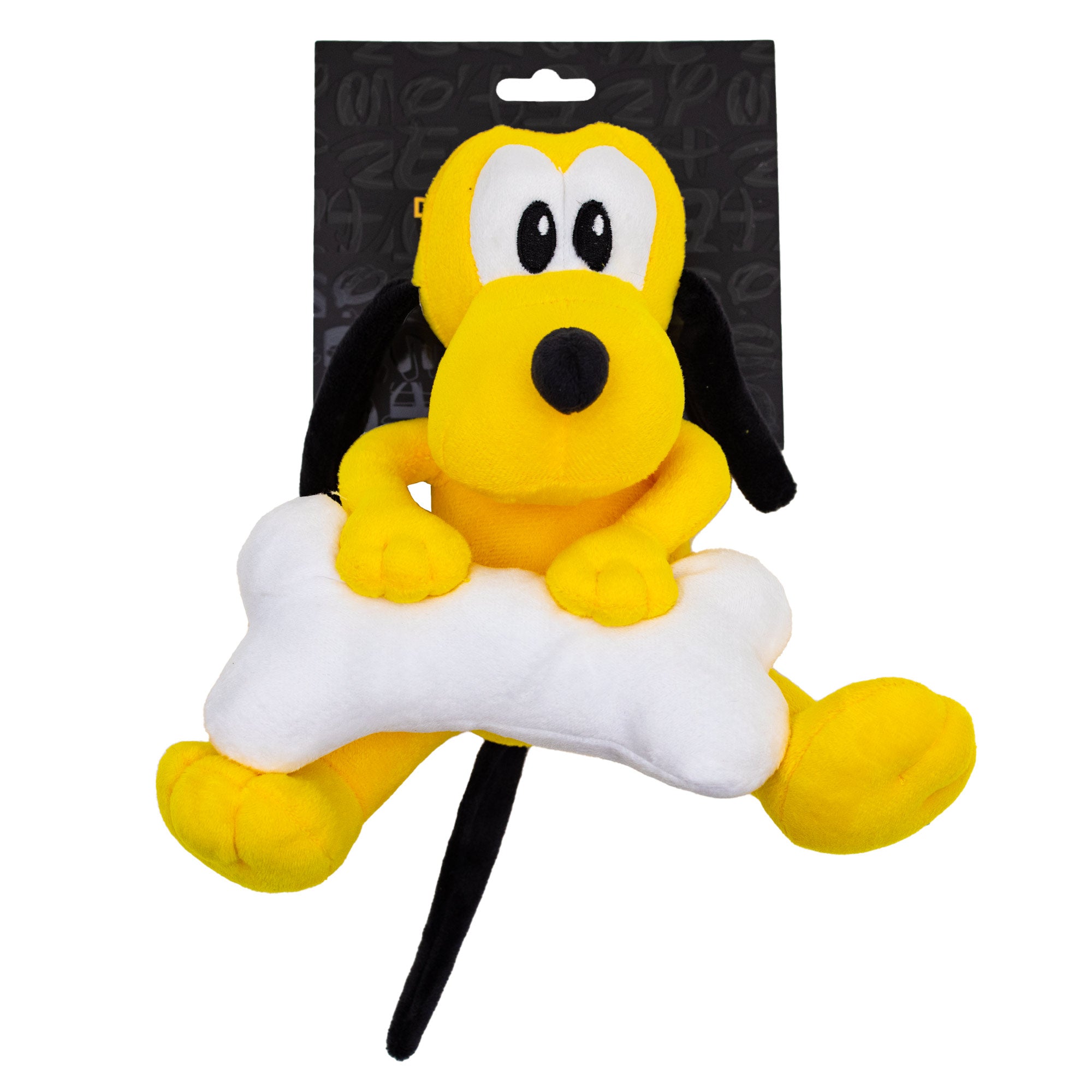 Dog Toy Squeaker Plush - Disney Pluto with Bone Sitting Pose Dog Toy Squeaky Plush Disney
