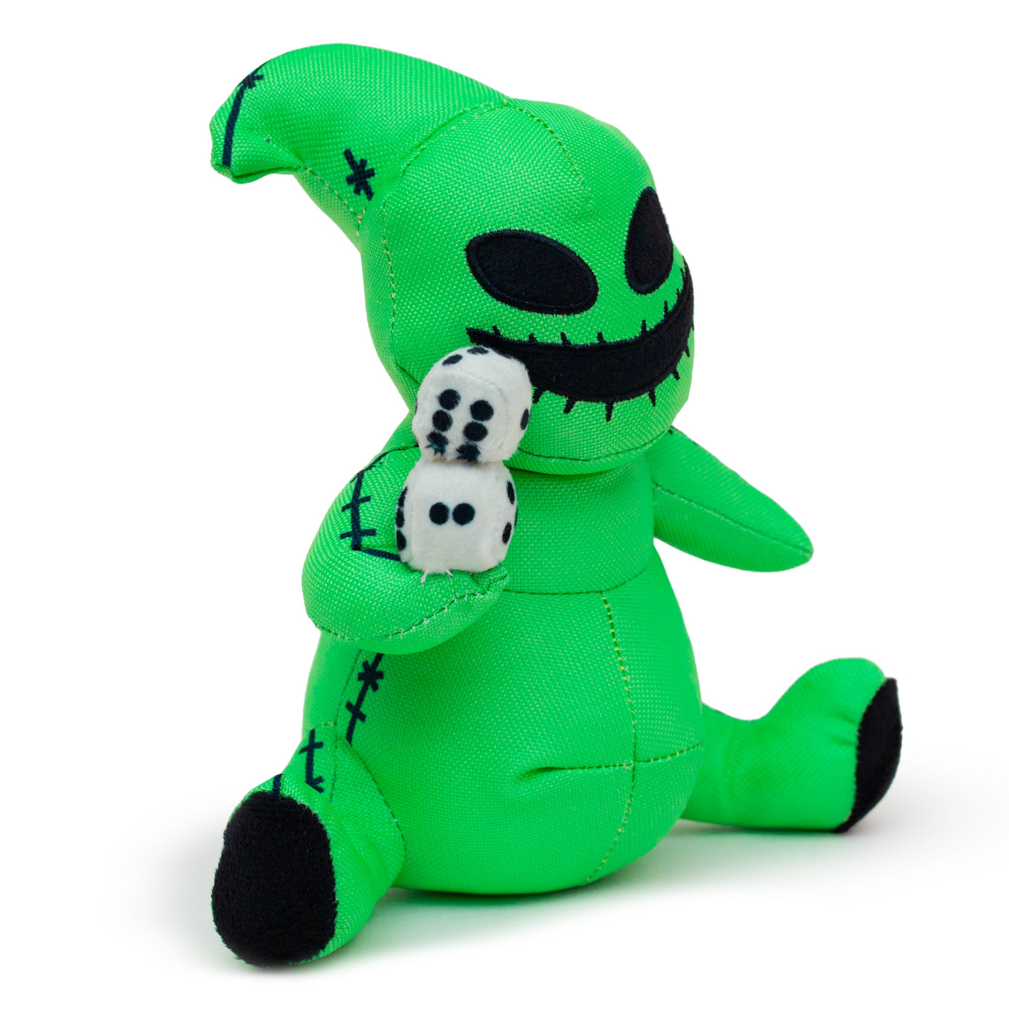 Dog Toy Squeaker Plush - The Nightmare Before Christmas Oogie Boogie Dice Sitting Pose Dog Toy Squeaky Plush Disney