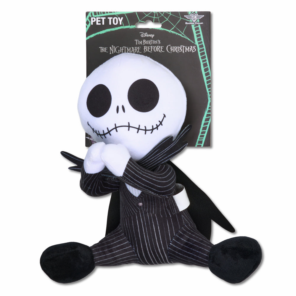 Dog Toy Squeaker Plush - The Nightmare Before Christmas Jack Sitting Pose Dog Toy Squeaky Plush Disney