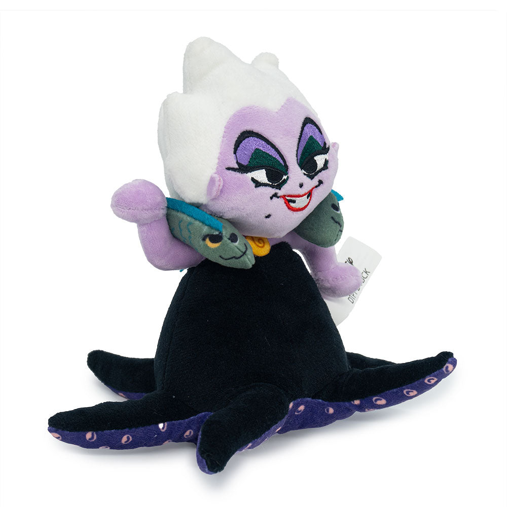 Dog Toy Squeaker Plush - The Little Mermaid Villain Ursula Full Body Pose with Flotsam and Jetsam Dog Toy Squeaky Plush Disney