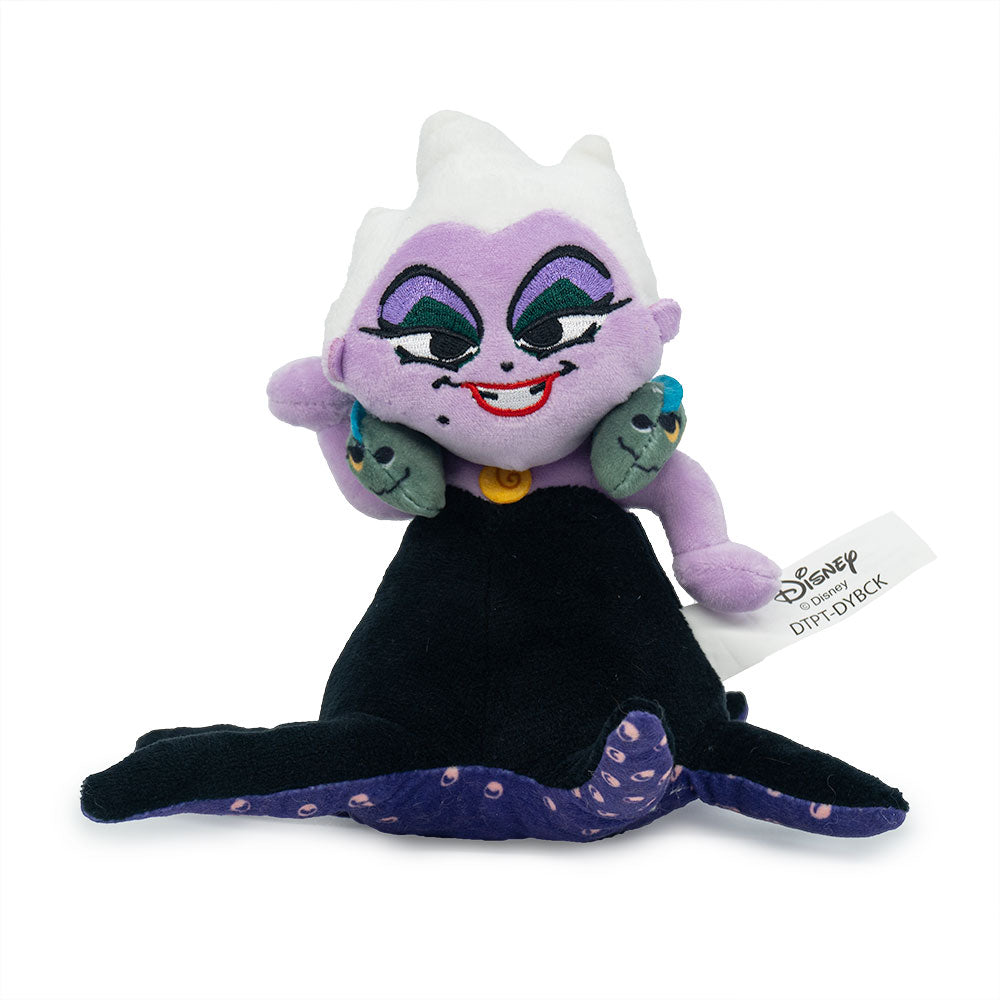 Dog Toy Squeaker Plush - The Little Mermaid Villain Ursula Full Body Pose with Flotsam and Jetsam Dog Toy Squeaky Plush Disney