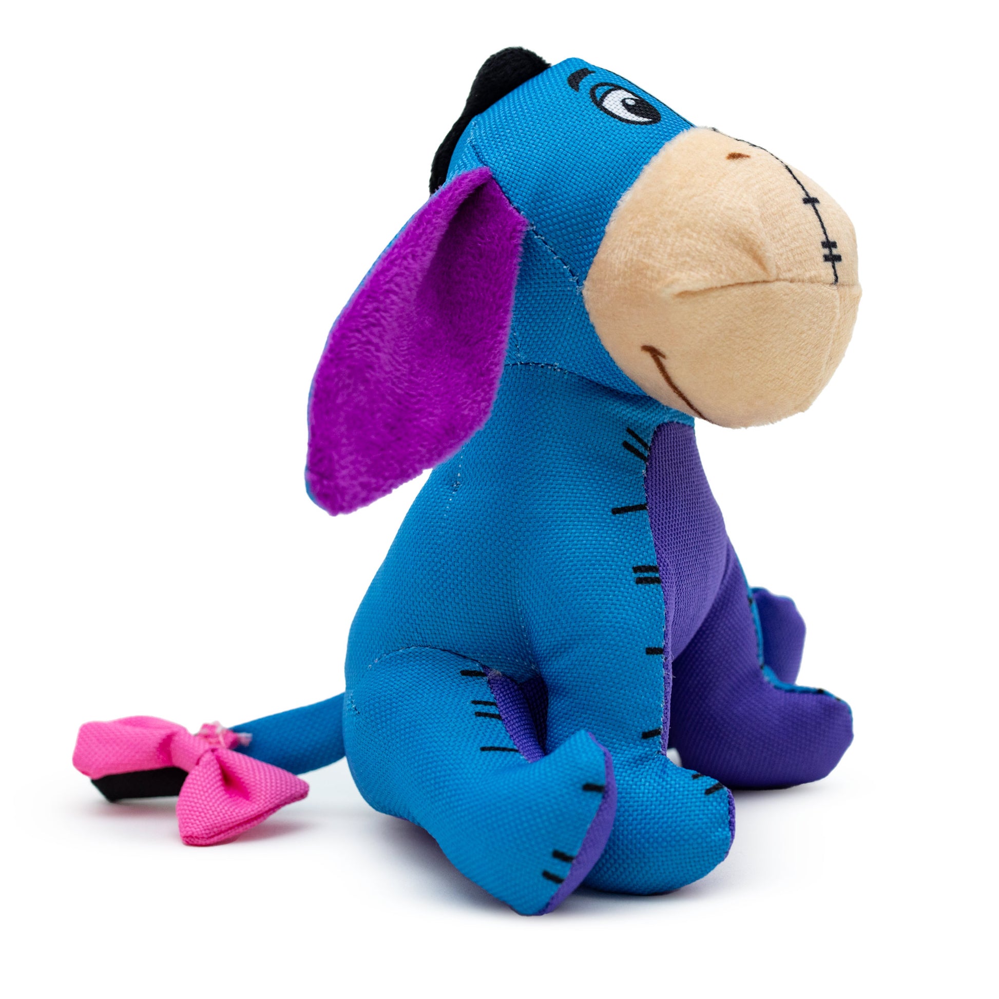 Dog Toy Ballistic Squeaker - Winnie the Pooh Eeyore Sitting Pose Blue Dog Toy Squeaky Plush Disney