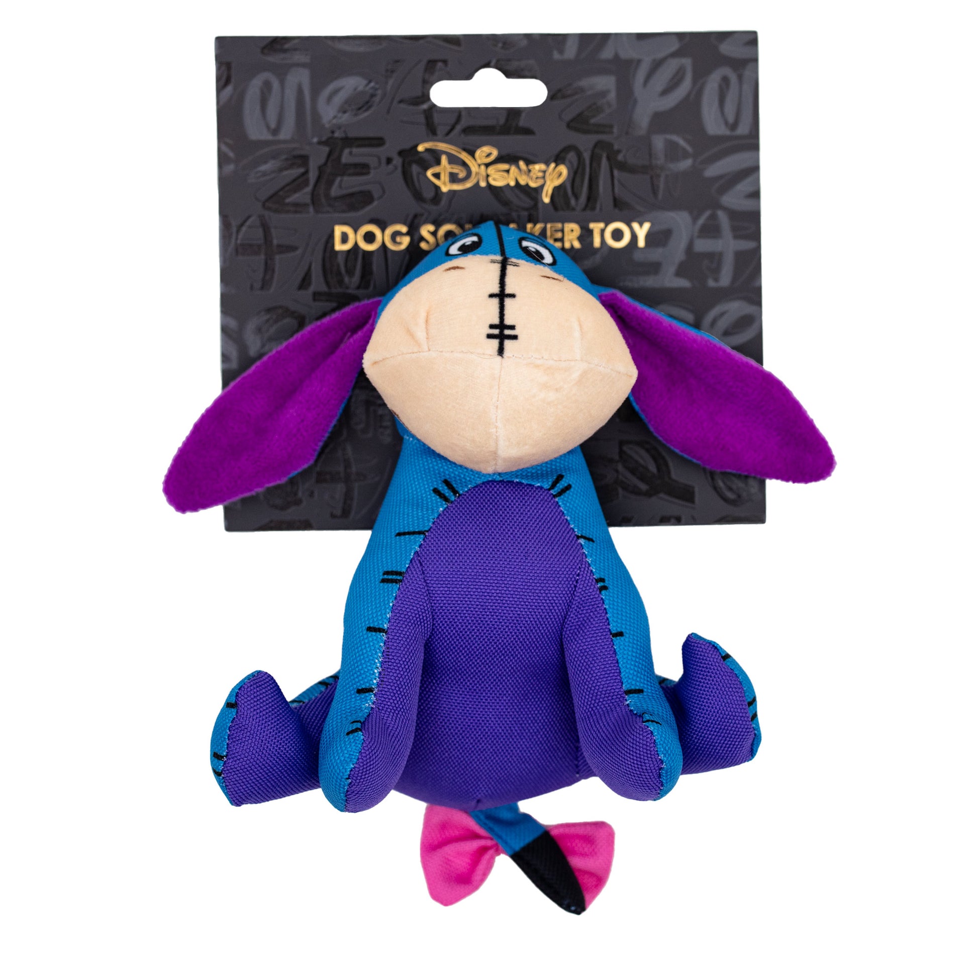 Dog Toy Ballistic Squeaker - Winnie the Pooh Eeyore Sitting Pose Blue Dog Toy Squeaky Plush Disney
