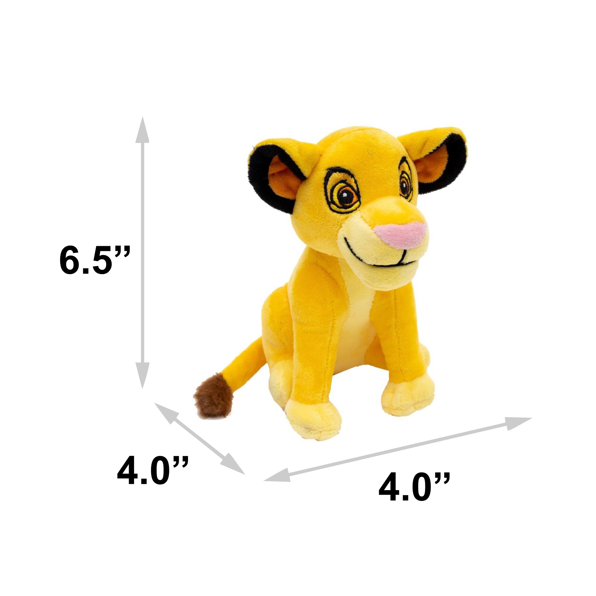 Dog Toy Squeaker Plush - Disney The Lion King Young Simba Full Body Pose Dog Toy Squeaky Plush Disney