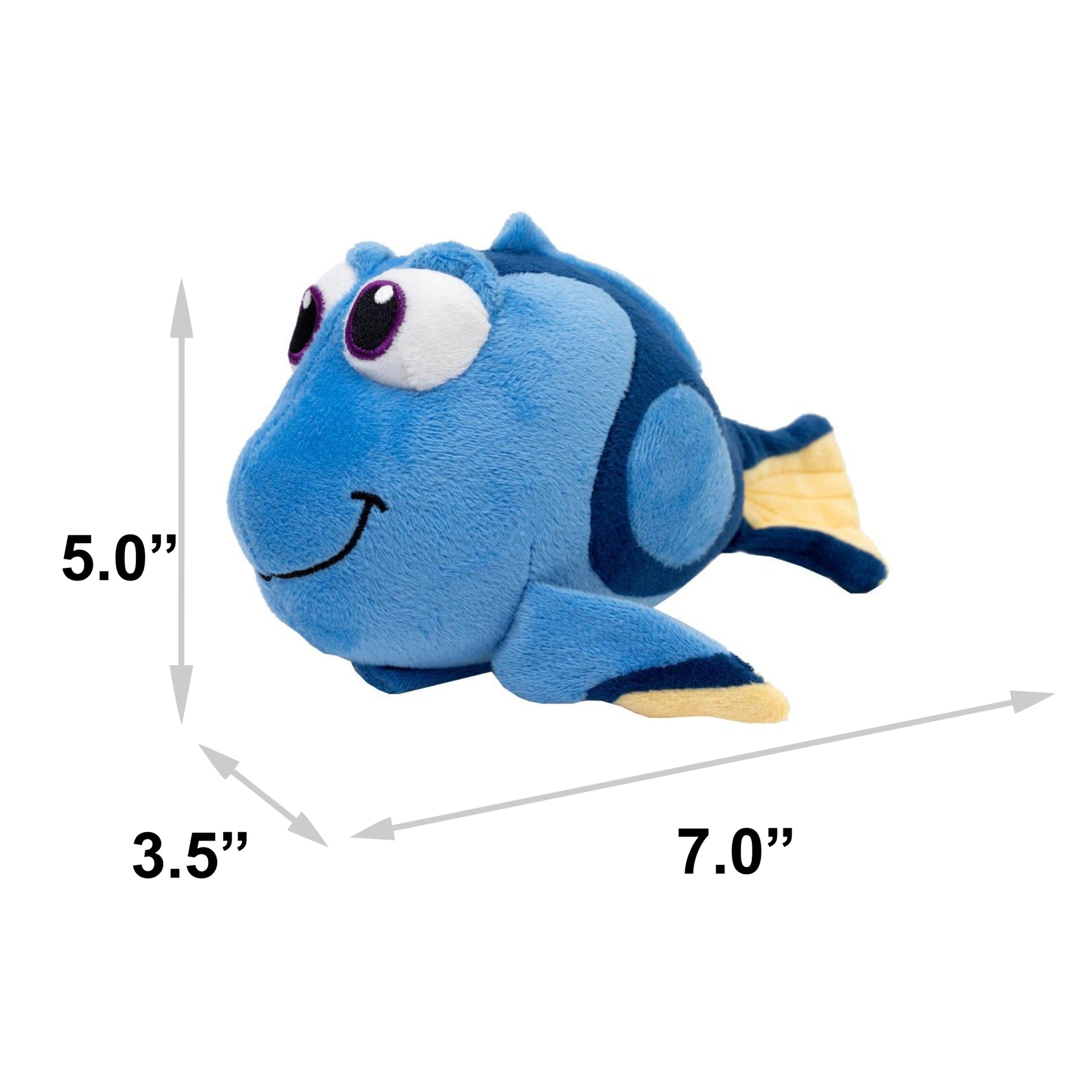 Dog Toy Squeaker Plush - Pixar Finding Nemo Dory Blue Tang Fish Full Body Pose Dog Toy Squeaky Plush Disney