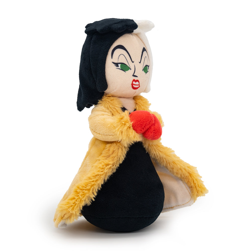 Dog Toy Squeaker Plush - One Hundred and One Dalmatians Villain Cruella de Vil Full Body Standing Pose Dog Toy Squeaky Plush Disney