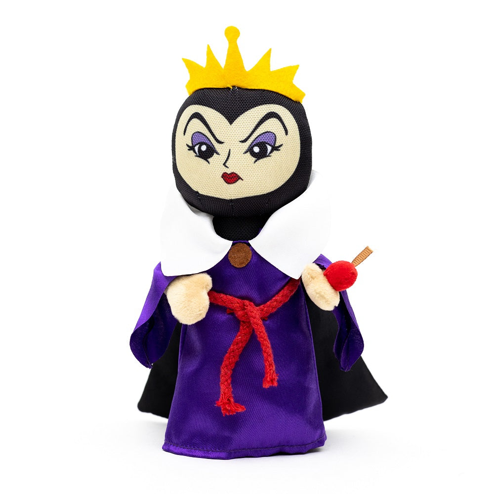 Dog Toy Squeaker Plush - Snow White Villain the Evil Queen with Apple Full Body Standing Pose Dog Toy Squeaky Plush Disney