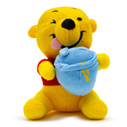 Dog Toy Squeaker Plush - Winnie the Pooh Winking Hunny Pot Sitting Pose Dog Toy Squeaky Plush Disney