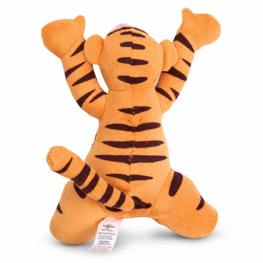 Dog Toy Squeaker Plush - Winnie the Pooh Tiggers Arms Up Sitting Pose Dog Toy Squeaky Plush Disney