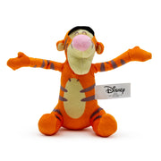 Dog Toy Squeaker Plush - Winnie the Pooh Tiggers Arms Up Sitting Pose Dog Toy Squeaky Plush Disney