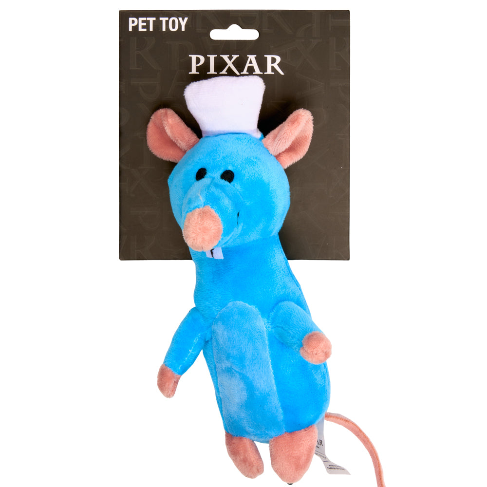 Dog Toy Squeaker Plush - Ratatouille Chef Remy Rat Full Body Pose Dog Toy Squeaky Plush Disney