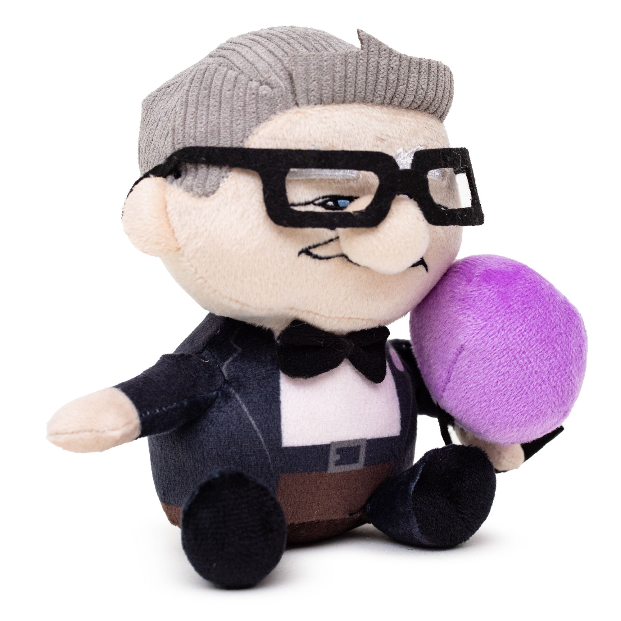 Dog Toy Squeaker Plush - Up Carl with Balloon Sitting Pose Dog Toy Squeaky Plush Disney