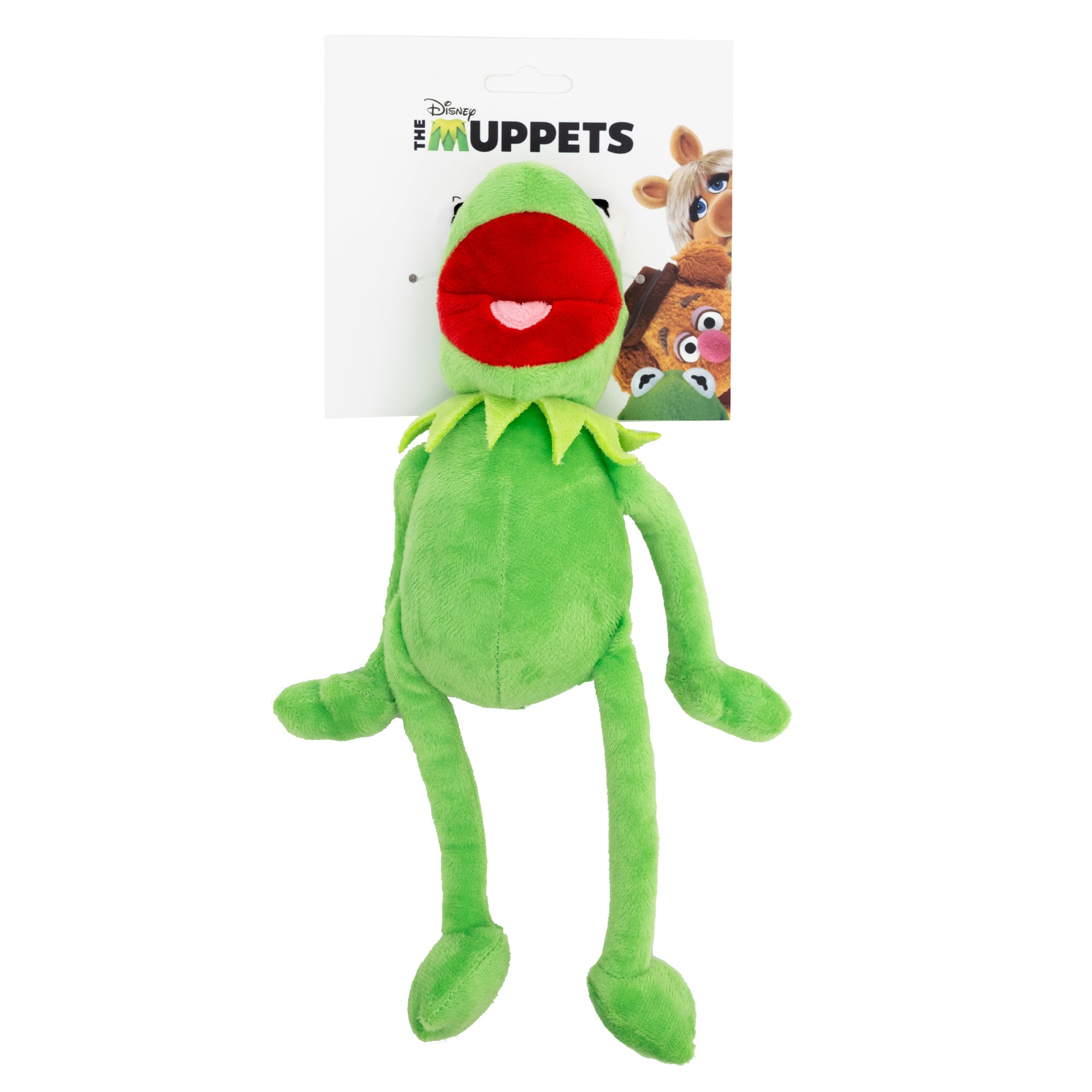 Dog Toy Squeaker Plush - The Muppets Kermit the Frog Full Body Pose Dog Toy Squeaky Plush Disney